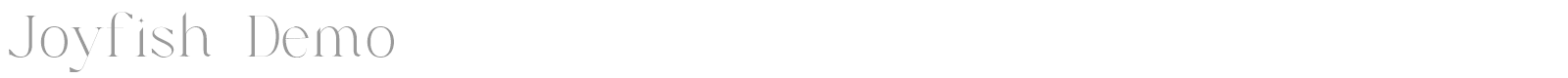 Joyfish font preview